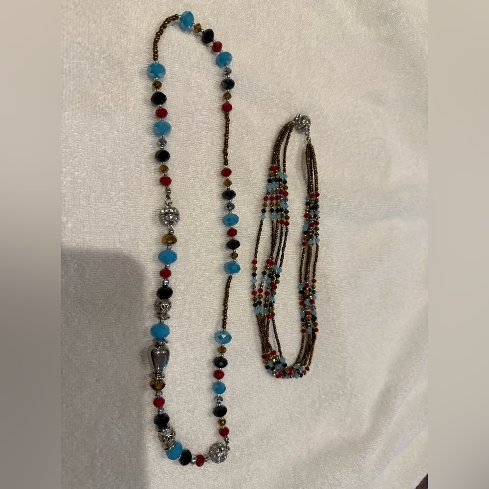 2 in 1 beaded necklace